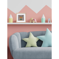 Kryželiu siuvinėjimo rinkinys KLART "Elnias su šaliku" 11.5 x 11.5 cm KL8-562