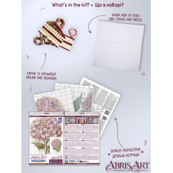 Kreuzstichpackungen "Eine zerbrechliche Blüte" 19x27 cm AAH-309