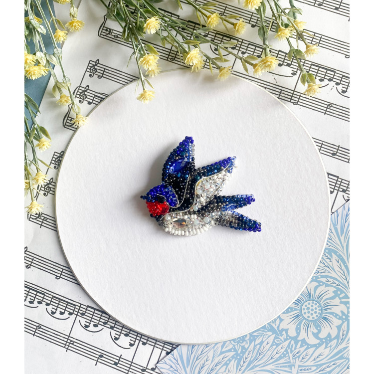 Dekorationsset "Lied der Schwalbe" 6,6x5,2 cm AAD-246