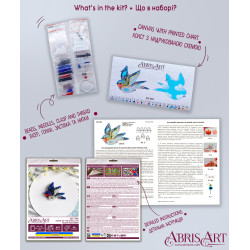 Dekorationsset "Lied der Schwalbe" 6,6x5,2 cm AAD-246