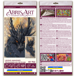 Hauptperlenstickerei-Set "Erwachte Legende" 30x60 cm AAB-966