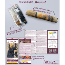 Hauptperlenstickerei-Set "Erwachte Legende" 30x60 cm AAB-966