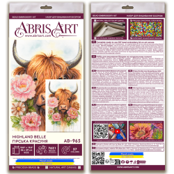 Hauptperlenstick-Set "Highland Belle" 26x39 cm AAB-965