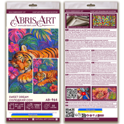 Main Bead Embroidery Kit "Sweet dream" 26x39 cm AAB-964
