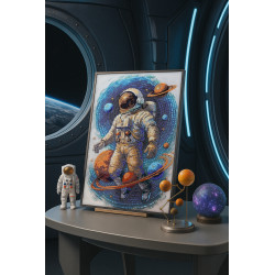 Hauptperlenstickset "Kosmischer Reisender" 26x39 cm AAB-962