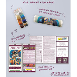 Hauptperlenstickset "Kosmischer Reisender" 26x39 cm AAB-962