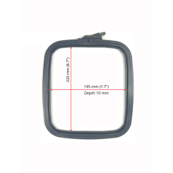 Nurge Квадратный (прямоугольный) пластиковый пяльцы 19.5x22 см (серый) 170-13GREY