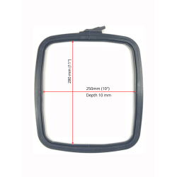Nurge Square (Rectangular) Plastic Hoop 25x28 cm (grey) 170-14GREY