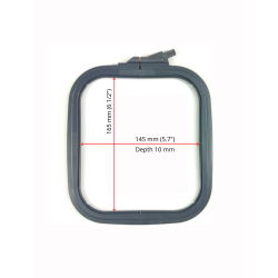 Квадратные (прямоугольные) пластиковые пяльцы Nurge 14.5*16.5 см (серые) 170-12GREY