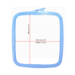 Nurge Square (Rectangular) Plastic Hoop 25x28 cm (blue) 170-14BLUE