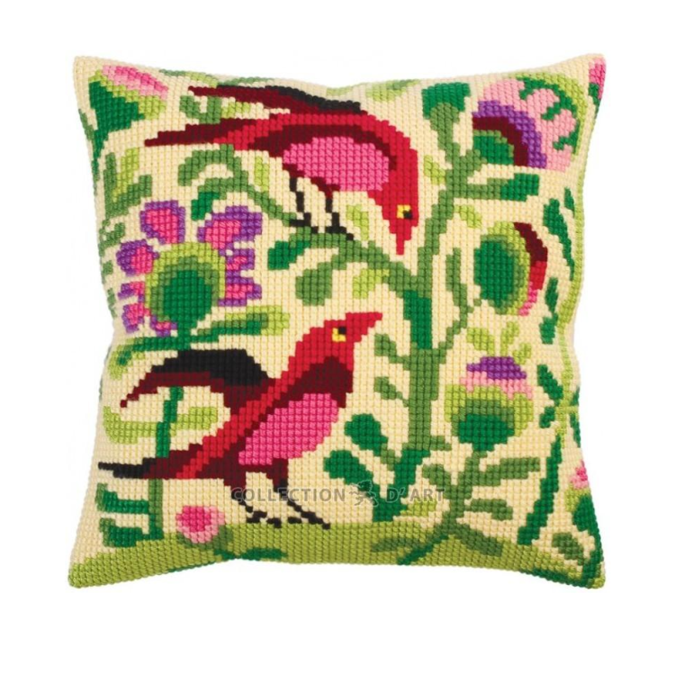 Cushion kit Birds of paradise  40 X 40 cm CDA5295