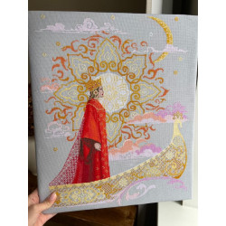 Cross stitch kit "Queen" 35 х 47 cm SANTS-14