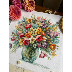 Cross stitch kit "Bright mood" 29 х 29,5 cm SANYA-04