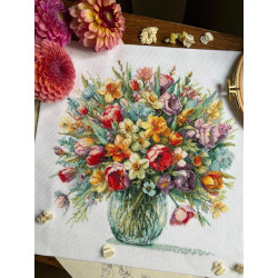 Cross stitch kit "Bright mood" 29 х 29,5 cm SANYA-04