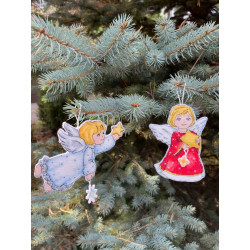 Набор для вышивания крестиком "Ангелы" 25 х 22 см SANA-11