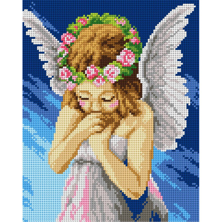Cross stitch kit "Angel" 22x27,5 cm SAM3042