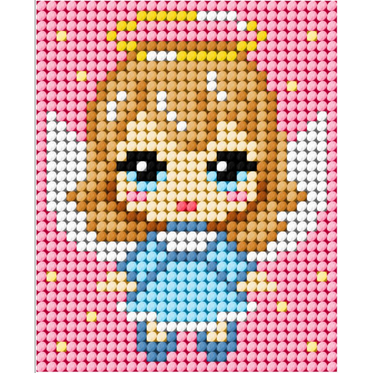 Halbstich-Stickset "Engel" 17x20,5 SA9787