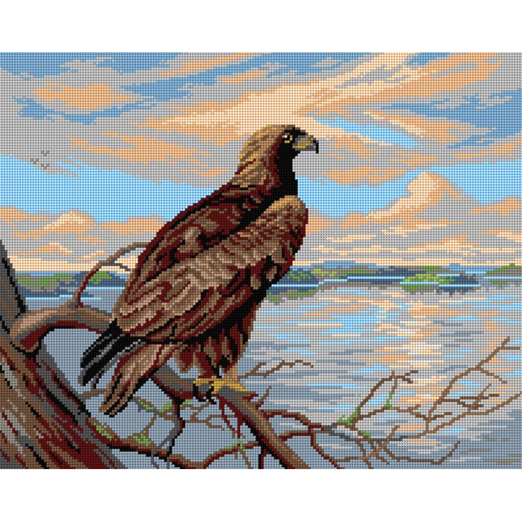 Printed Gobelin "after Ferdinand von Wright - Eagle over the Lake" 40x50 cm SA3612