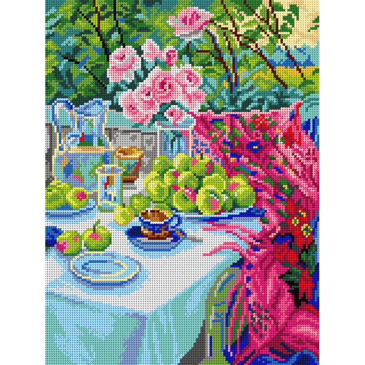 Printed Gobelin "after Nikolay Bogdanov-Belsky - Sunday Morning" 30x40 cm SA3611