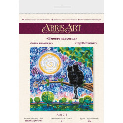 Набор для вышивки бисером среднего размера "Вместе навсегда" 20 х 20 cm AAMB-015