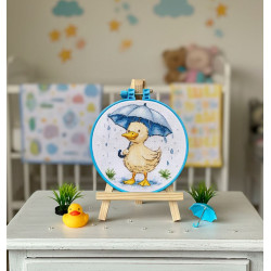 Cross stitch kit "Duckling’s Walk" 15 х 15 cm AAHM-093