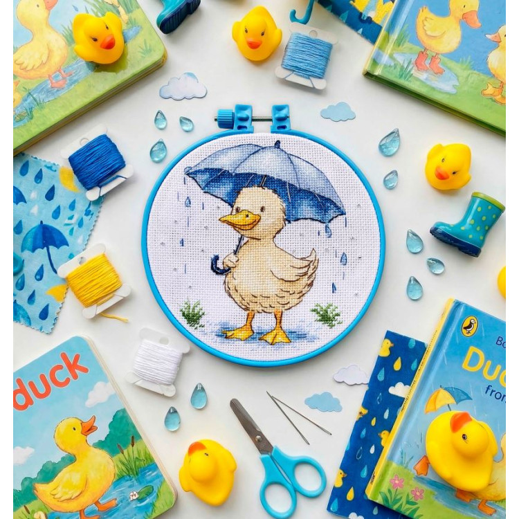 Cross stitch kit "Duckling’s Walk" 15 х 15 cm AAHM-093