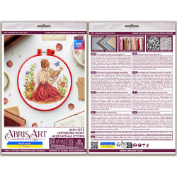 Cross stitch kit "Unfinished story" 15 х 15 cm AAHM-092