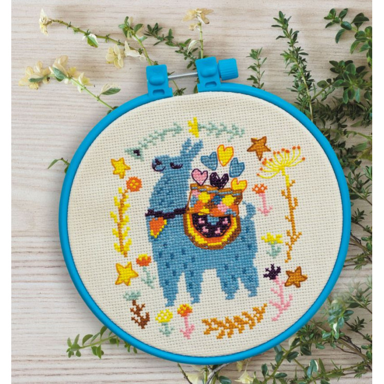 Cross stitch kit "Lama" 15 х 15 cm AAHM-006