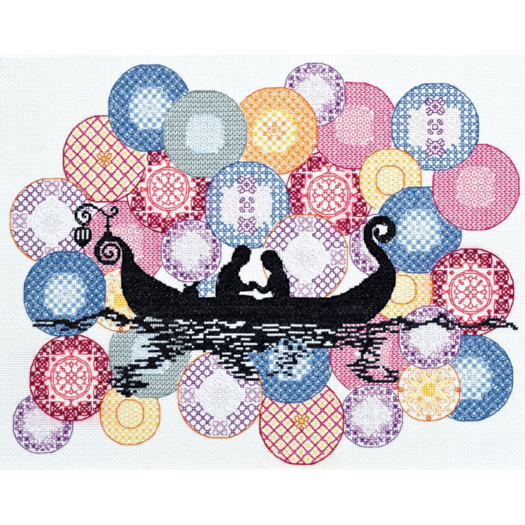 Kreuzstich-Set "Boot" 40 x 30 cm AAH-041