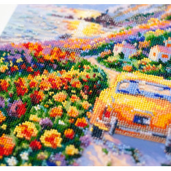 Hauptstickset für Perlen "Zwielicht über dem Meer" 23 x 34 cm AAB-968