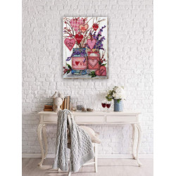 Haupt-Perlenstickerei-Set "Über Liebe" 25 х 34 cm AAB-729