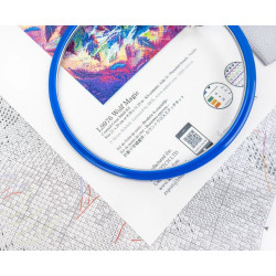 Cross stitch kit "Wolf Magic" 21 x 29 cm SLETIL9976