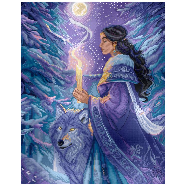 Cross stitch kit "Arctic Enchantress" 23x29 cm SLETIL9973
