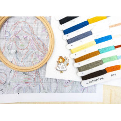 Cross stitch kit "Magic Friendships" 23 x 30 cm SLETIL9972