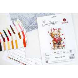 Cross Stitch Kit "Bouquet of Love" 17 x 23 cm SB1441