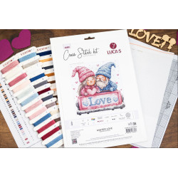 Cross Stitch Kit "Winter love" 25 x 25 cm SB1443