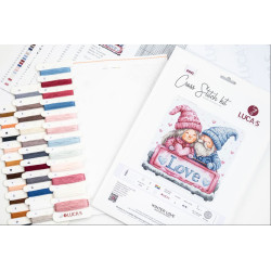 Cross Stitch Kit "Winter love" 25 x 25 cm SB1443