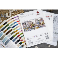 Cross Stitch Kit "Quayside" 64 x 32 cm SBU5103