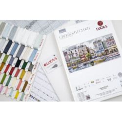 Cross Stitch Kit "Quayside" 64 x 32 cm SBU5103