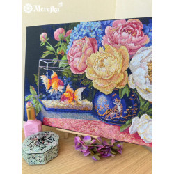 Kryželiu siuvinėjimui skirtas rinkinys