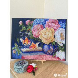 Kryželiu siuvinėjimui skirtas rinkinys