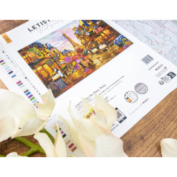 Набор для вышивания крестиком "После дождя, Париж" 42x30 см SLETIL9975