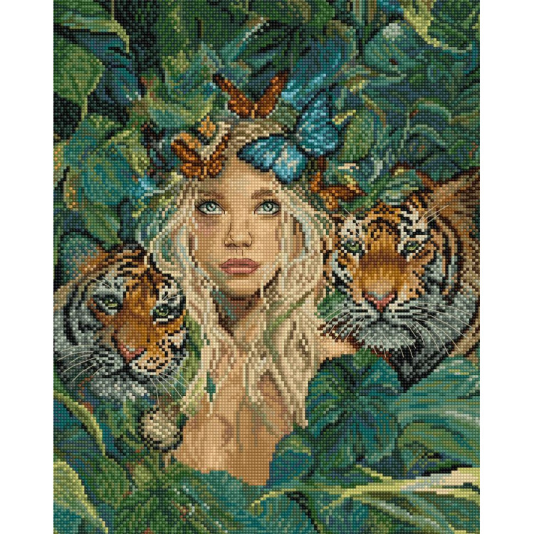 Набор для вышивания крестиком "Муза природы" 23×29 см SLETIL9974