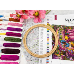 Набор для вышивания крестом "Царство чтения" 45×32 см SLETIL9970