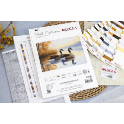 Cross Stitch Kit "Rudens atspindžiai" 27 x 18 cm SB728