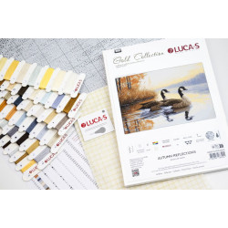 Cross Stitch Kit "Rudens atspindžiai" 27 x 18 cm SB728