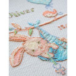 Набор для вышивания крестиком "Метрика рождения мальчика" 20x20 cm SRA1028