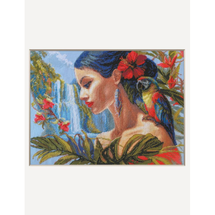 Kreuzstich-Set "Mutter Natur. Tropen" 40x30 cm SRA1027