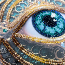 Mini karoliukų siuvinėjimo rinkinys "Žvilgsnio alchemija" 15x15 cm AAM-265