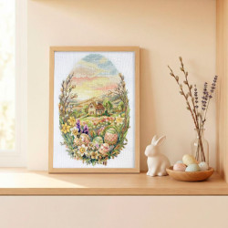 Ristinių dygsnių rinkinys "Velykų stebuklas" 17x24 cm AAH-322